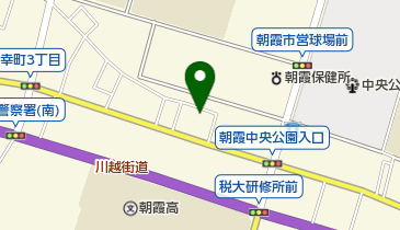 朝霞幼稚園の地図画像