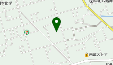 草加ひので幼稚園の地図画像