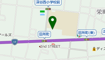 深谷市立深谷西幼稚園の地図画像