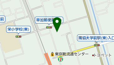 草加みどり幼稚園の地図画像