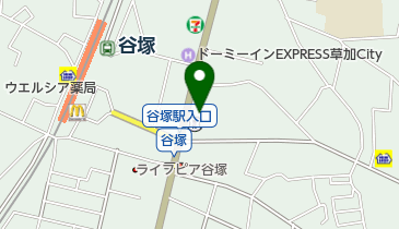 谷塚幼稚園の地図画像