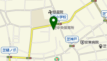 川口市立芝中央保育所の地図画像