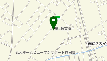 春日部市立第4保育所の地図画像