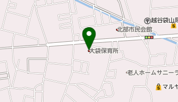 越谷市立大袋保育所の地図画像