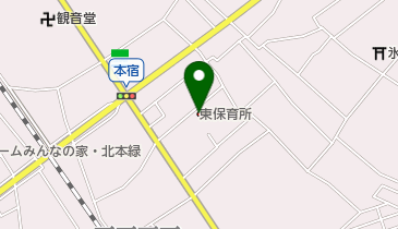 北本市立東保育所の地図画像