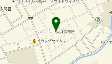 大井保育所の地図画像