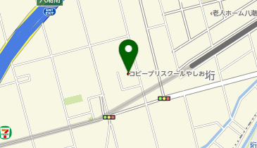 コビープリスクールやしおの地図画像