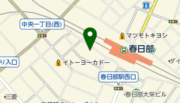 栄光ゼミナール高等部navio春日部校の地図画像