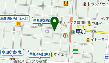 栄光ゼミナール高等部navio草加校の地図画像