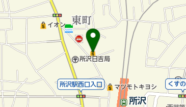 所沢サンプラザの地図画像