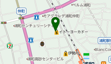 イトーヨーカドー浦和店の地図画像