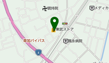 東武ストア草加谷塚店の地図画像