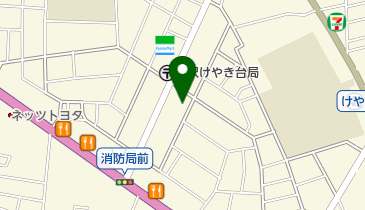 スーパーオザムけやき台店の地図画像