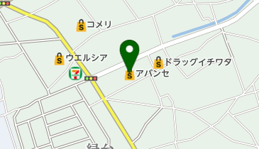 アバンセ花園店の地図画像