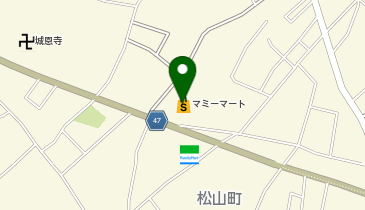 マミーマートマミープラス松山町店の地図画像