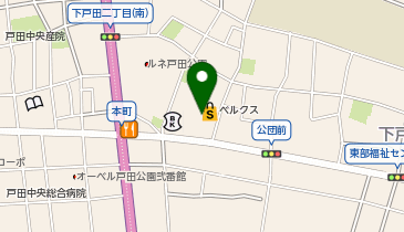 ベルクス戸田店の地図画像