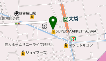 大袋食肉卸売センターMEATMeetの地図画像