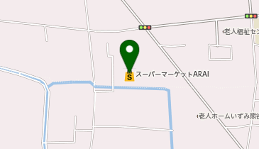 スーパーマーケットARAIの地図画像