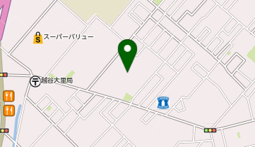 ロピア越谷大里店の地図画像
