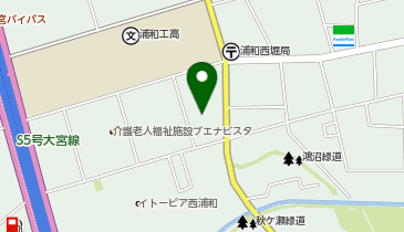 ヨークフーズ中浦和店の地図画像