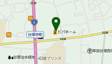 ビバホーム草加店の地図画像