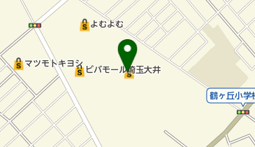 スーパービバホーム埼玉大井店の地図画像
