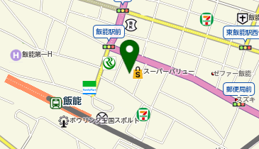 スーパーバリュー飯能店の地図画像