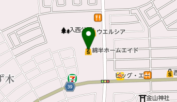 綿半ホームエイド坂戸店の地図画像
