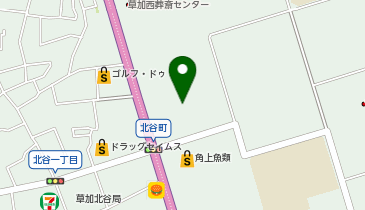 ホームセンターコーナン草加松原店の地図画像