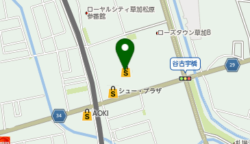 ホームセンターコーナン草加Cycle Plaza館の地図画像