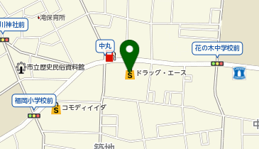 ドラッグ・エース中福岡店の地図画像
