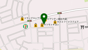 マツモトキヨシピアシティ越谷大袋店の地図画像