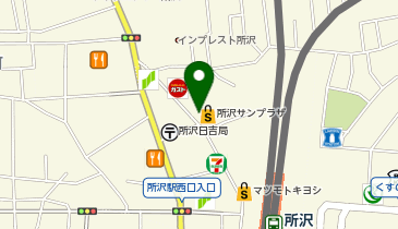 マツモトキヨシ所沢プロペ通り店の地図画像