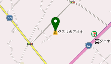 クスリのアオキ下影森店の地図画像