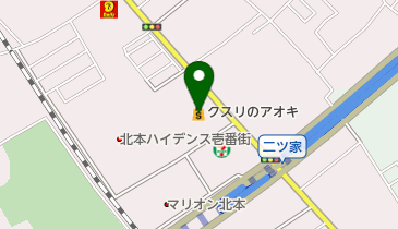 クスリのアオキ二ツ家店の地図画像