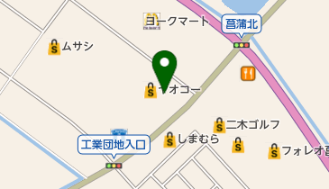 ココカラファイン久喜菖蒲店の地図画像