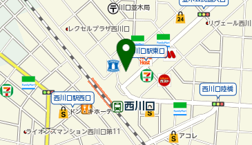 ココカラファイン西川口駅前店の地図画像