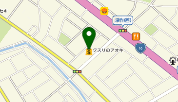 クスリのアオキ深作店の地図画像