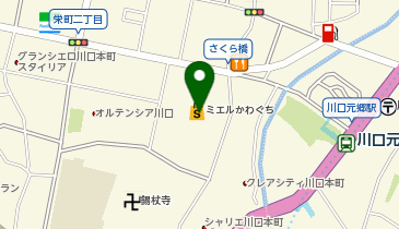 マツモトキヨシミエルかわぐち店の地図画像