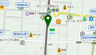 マツモトキヨシ草加ヴァリエ店の地図画像