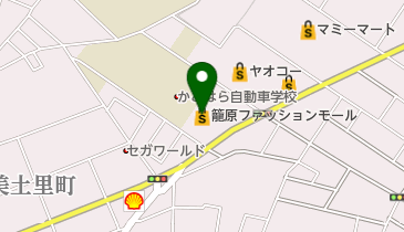 籠原ファッションモールの地図画像