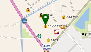 カインズモール羽生の地図画像