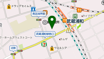 ザ・マーケットプレイス武蔵浦和の地図画像