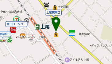 まるひろ上尾SCの地図画像
