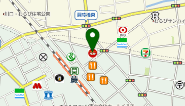 ジーンズメイト蕨店の地図画像