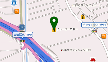 ハニーズ三郷IY店の地図画像