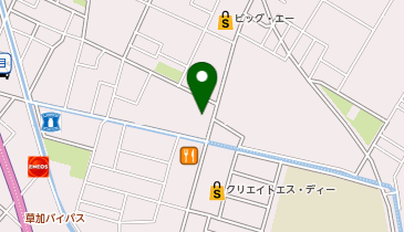 ワークマンプラス越谷谷中店の地図画像