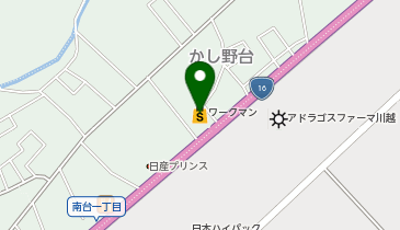 ワークマンプラス川越大袋新田店の地図画像