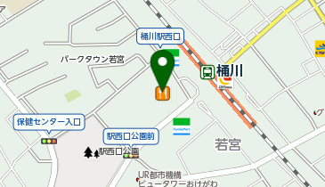 ミキハウスキッズハウスフェリア桶川マイン店の地図画像