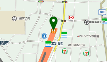 無印良品本川越ペペ店の地図画像